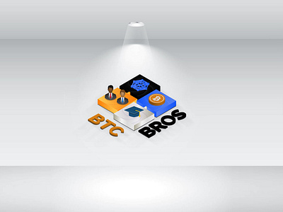 BTC-BROS 3D Logo