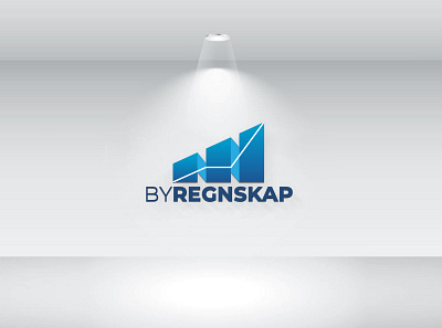 ByRegnskap Logo Design attractive branding creative design creative logo elegant minimalist modern typography