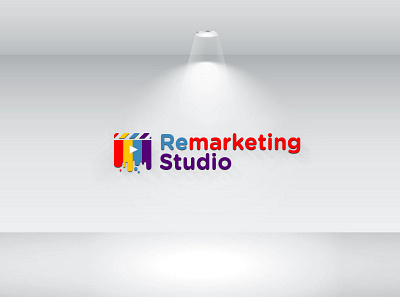 Remarketing Studi attractive branding creative design creative logo elegant minimal minimalist modern typography