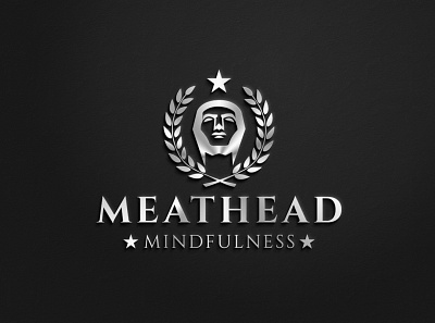 MeatHead Mindfulness Logo Dezine attractive branding creative design creative logo elegant icon minimal minimalist modern typography