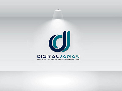 Digital Jawan - Logo Design bold branding creative design creative logo design elegant initial it letter minimalist modern technology typography