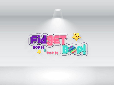 Fidget BOP! - Logo Design bold branding creative design creative logo design fun illustration logo modern playful shop toys typography