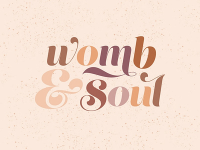 Womb & Soul - Logo Design branding creative design creative logo design elegant logo minimalist modern typography