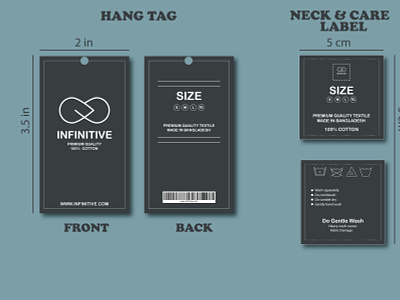 Clothing hang tag design graphic design illustration