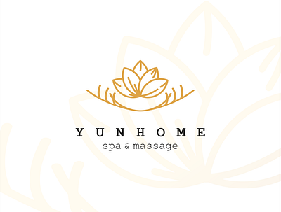 Yunhome - Logo & Branding exploration branding branding design logo logo design logo design branding massage nature spa yunhome