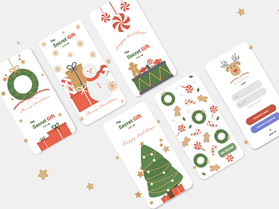 Christmas Gift App Design UI