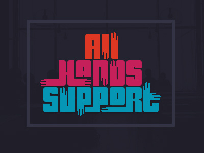 All Hands Graphic font graphic illustration lettering