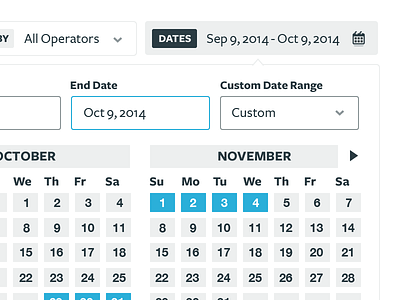 Date Filter UI application calendar date picker drop down icon ui ux website