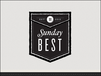 SUnday Best Logo logo texture typography web