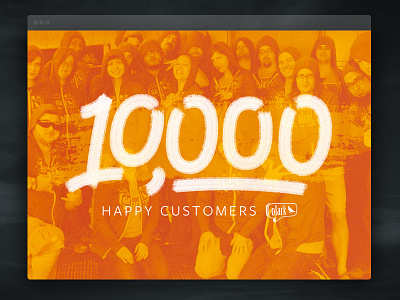 10k Landing Page illustration lettering website