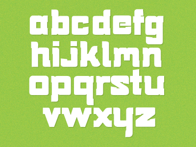 Lowercase Face design font type typography