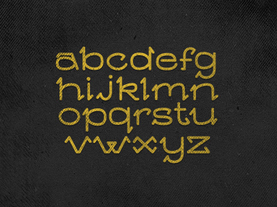 Hookshot Lowercase design font texture type typography