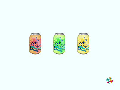 LaCroix Slack Emoji emoji icons illustration lacroix slack soda can