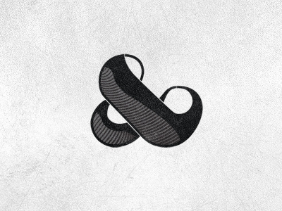 Ampersand design font texture type typography