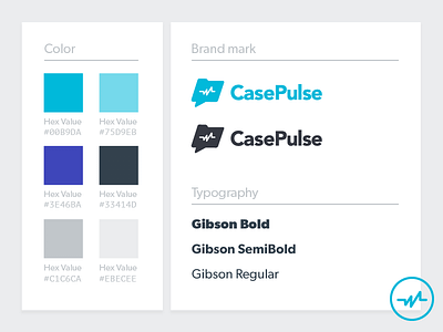 Case Pulse brand branding color icon logo logomark style styleguide