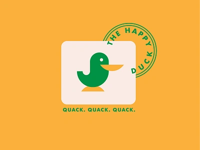 Duck logo bird duck graphic illustration logo quack type