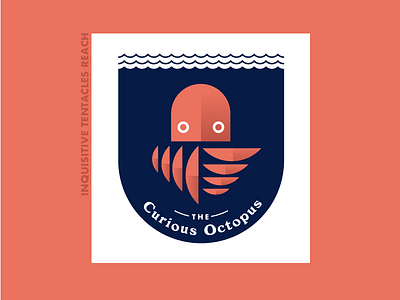Confused Octopus drawing graphic illustration logo ocean octopus sea typography