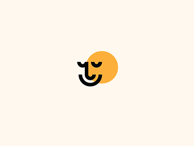 Smiling Face Graphic Logo