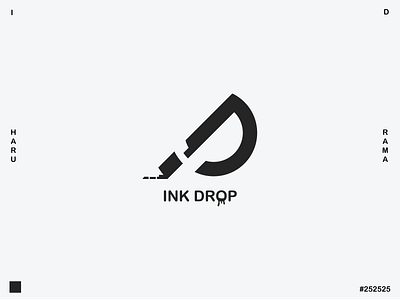 ink drop brand branding design icon illustration lettermark lettermarklogo logo logo design logodesign logotype monogram startup