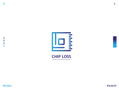 CHIP LOSS LOGO DESIGN branding design design logo icon illustration lettermarklogo logo logo design logo word logodesign logotype minimalist logo monogram