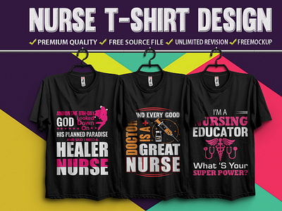 Nurse T-shirt Design Bundle