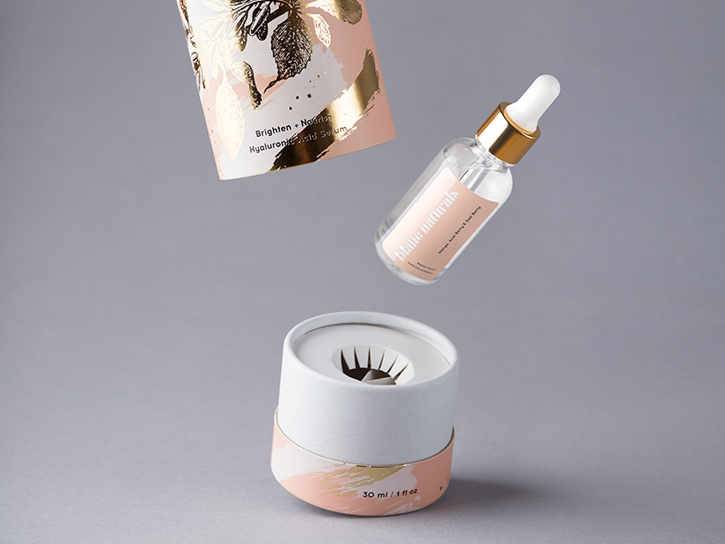 Blanc Naturals visualidentity tube skincare poland packagingdesign packaging label identity hotstamping gold foxtrotstudio l foxtrot foi design branding beauty