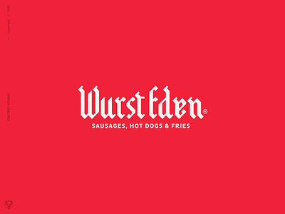 Wurst Eden - Identity for Wurst & Hot Dog Joint brand branding brandingdesign foxtrot foxtrotstudio hot dog identity identitydesign logo logo design logo designs logodesign logodesigns logodesinger logotype mark poland type typography wurst