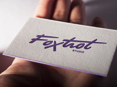Foxtrot Business Cards branding business card business cards businesscard foxtrot foxtrotstudio identity letterpress letterpressed logo logotype poland typography