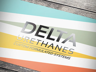 Delta Urethanes Logo Design brand design branding business card design graphic design illustration logo logo design print design vector