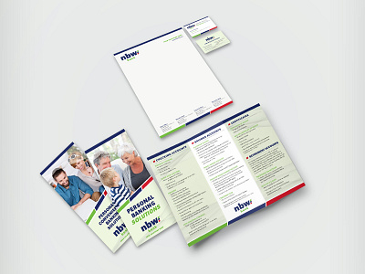 NBW Bank Branding brand design branding brochure brochure design design graphic design print design stationary