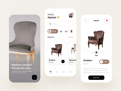 Home Property App Exploration 🧳 chair chair design chairs clean clean design clean ui furniture furniture app furniture design furniture store mobile mobile app mobile app design mobile design mobile ui modern online shop online store store store app