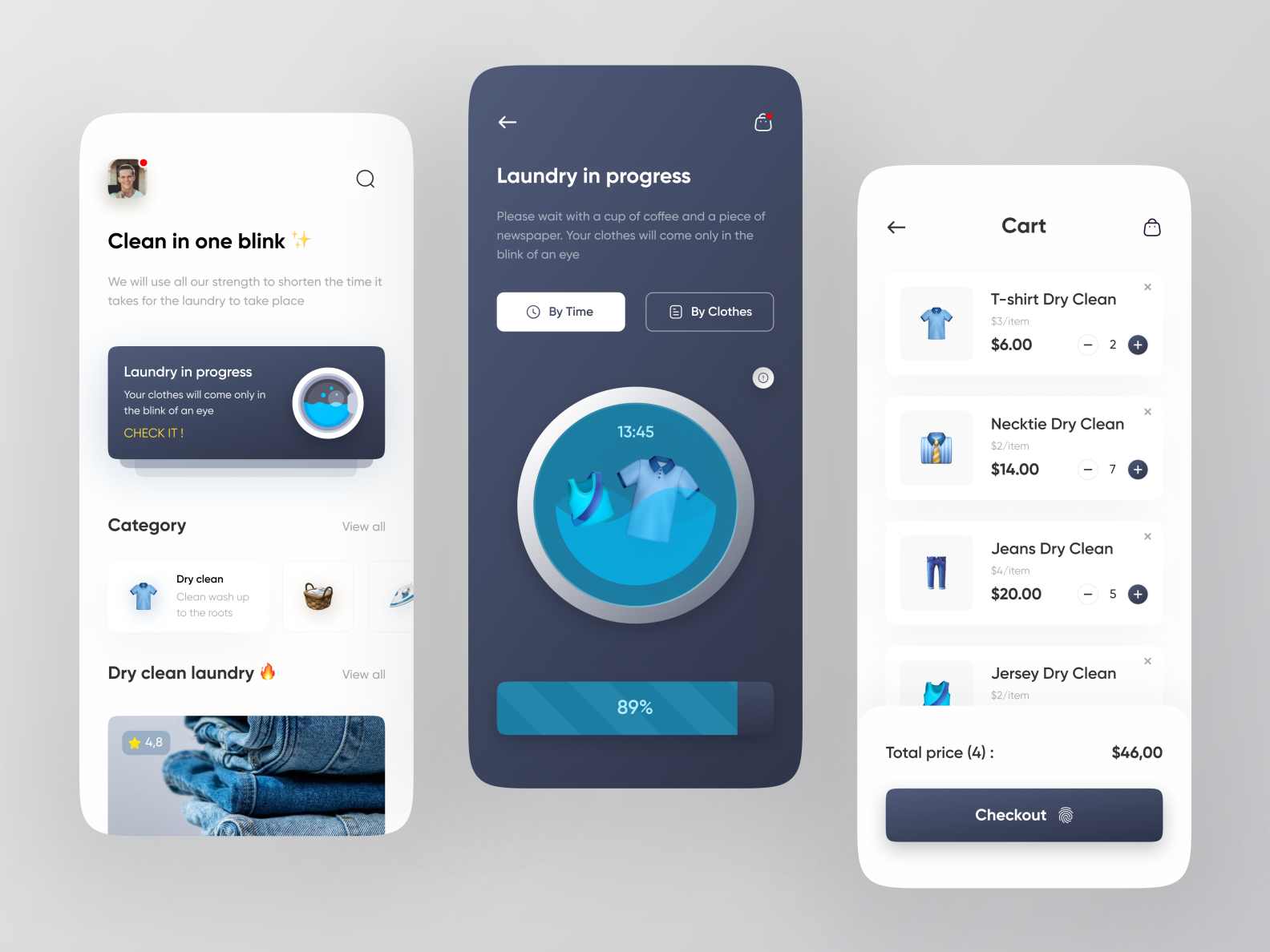 Washted Laundry app exploration 👕 by Fandit Giovani® for Odama on