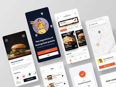 Foodama - Food delivery integration 🌮 animation cooking delivery delivery app food food app food delivery food delivery app integration mobile mobile animation mobile app mobile integration order restaurant app