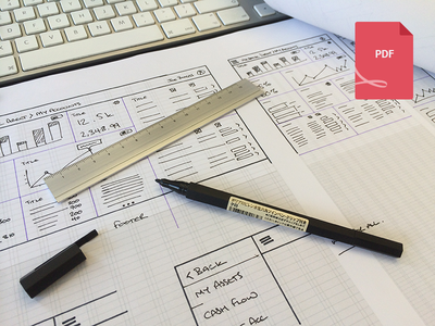 Responsive Wireframe Sketch Sheet