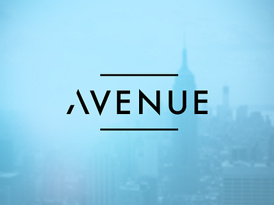 Avenue avenue brand branding clean concept logo simple