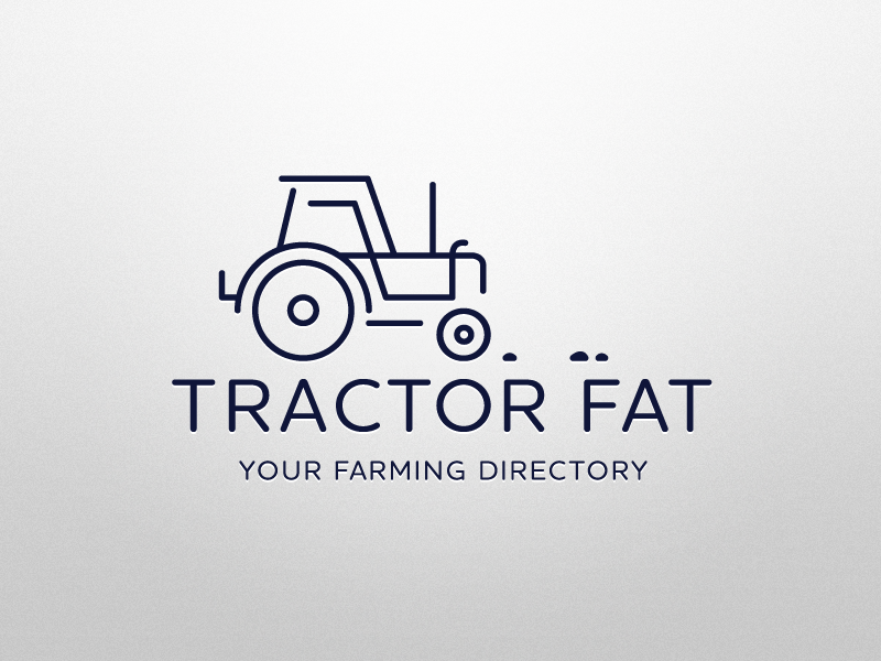 Logo Concept retina identity logo tractor concept farming symbol ident design