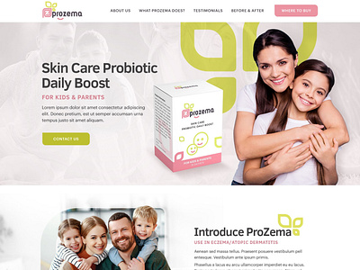 Medical & Pharmaceutical Website design landingpage minimal ux web