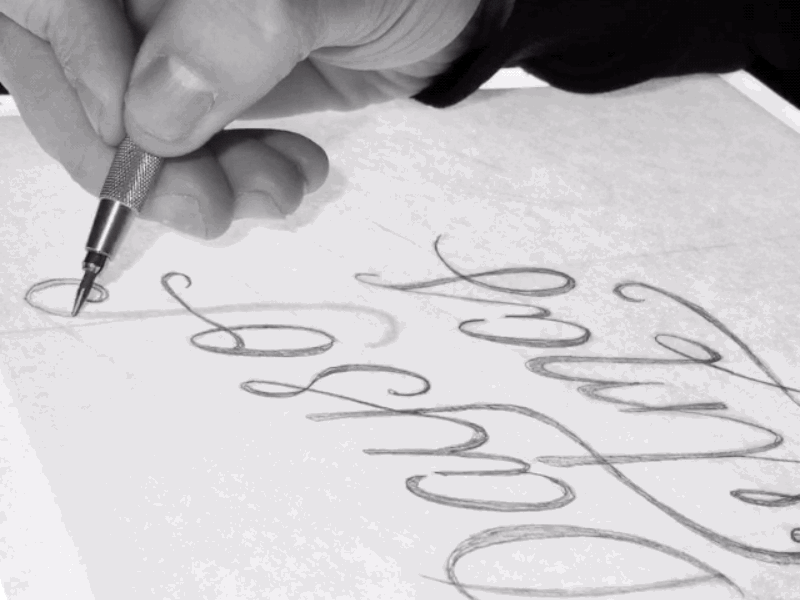 Lettering custom handtype lettering