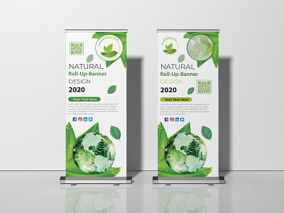 Natural Roll-Up-Banner . branding design illustration illustrator logo minimal natural roll up banner clipart natural roll up banner designs natural roll up banner size natural roll up banner template roll up banner philippines typography vector website