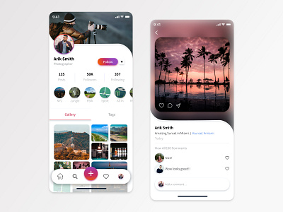 Instagram Redesign Concept app design instagram mobile redesign typography ui ux ux design uxui