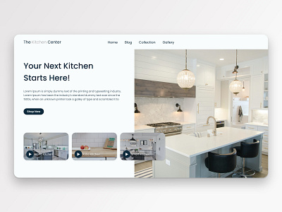 Kitchens Store Web Design design minimal typography ui ui design ux ux design webdesign website websitedesign