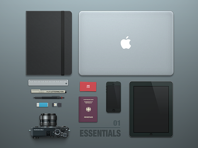 essentials 01 camera essentials gadgets gear ipad iphone macbook pen sketchbook stuff tools