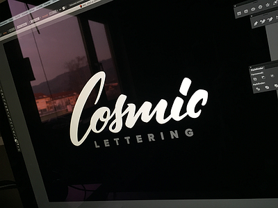 Cosmic vectors brush cosmic letter lettering logo mark type typo typography