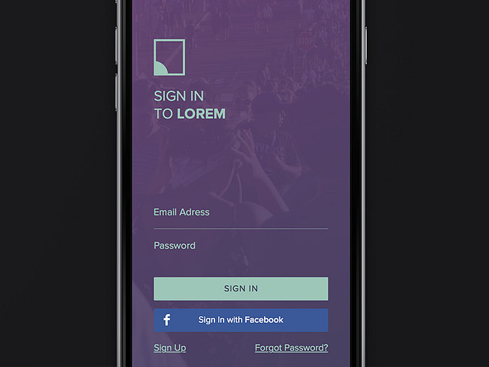 Log In by Martin David on Dribbble