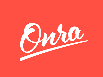 Onra Lettering brush letter lettering logo mark music onra script type typo typography