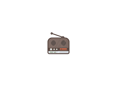 Radio Icon electronics icon iconography icons illustration logo mark music radio