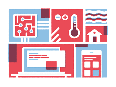 Iot Exploration flat icon iconography icons illustration internet iot overlay screenprint things vector