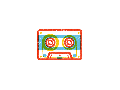 Tape cassette flat icon iconography icons illustration multiply outline tape vector