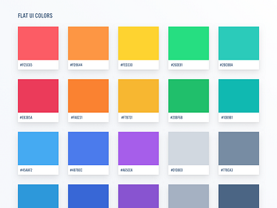 Flat UI Colors 2 - German Palette by Martin David on Dribbble