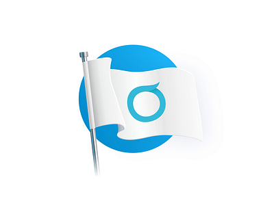 Flag animated animation flag icon iconography illustration